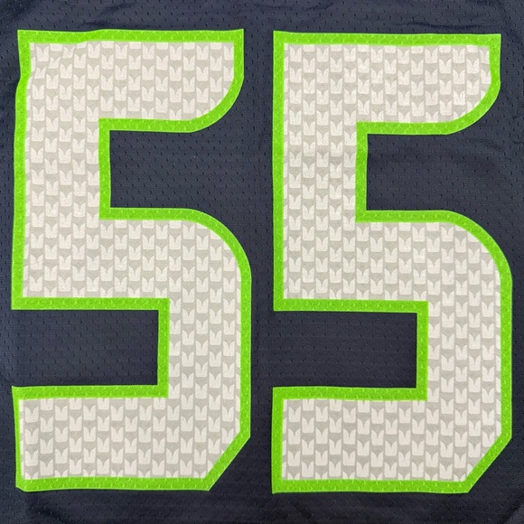 Rare NFL Pro Line Frank Clark Seattle Seahawks #55 Home Navy Blue Jersey Men’s M - Picture 4 of 6